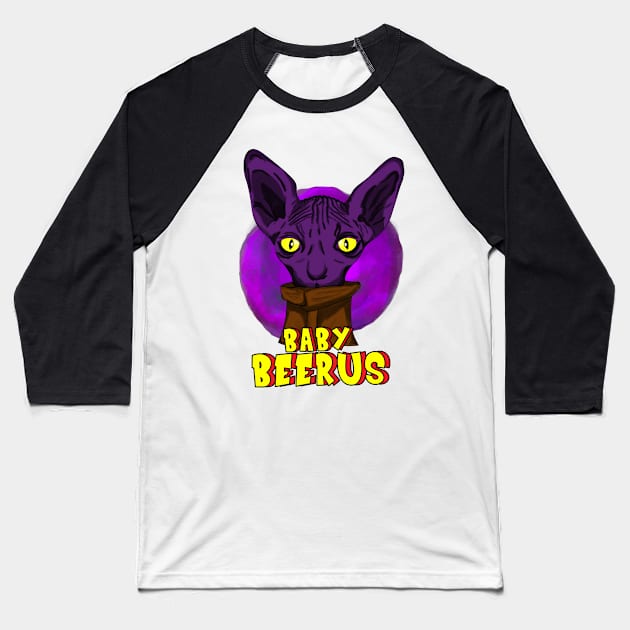 Baby little Beerus Baseball T-Shirt by LfgMike